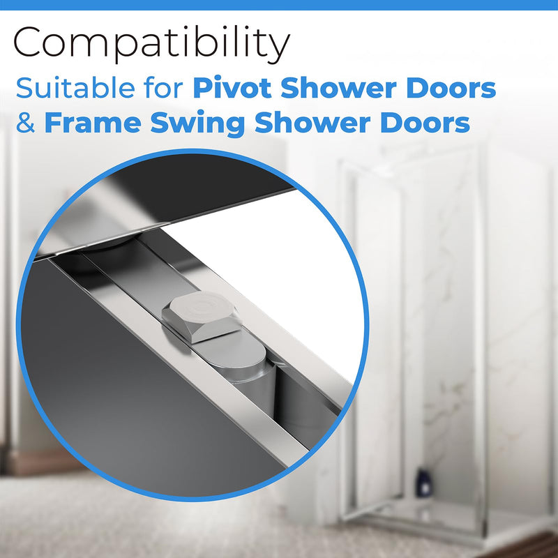 PalpitateC Shower Door Pivot Block with 3/4" Pin fit for Framed Swing Shower Doors, Framed Swing Shower Door Replacement Pivot Bracket #SDPB34