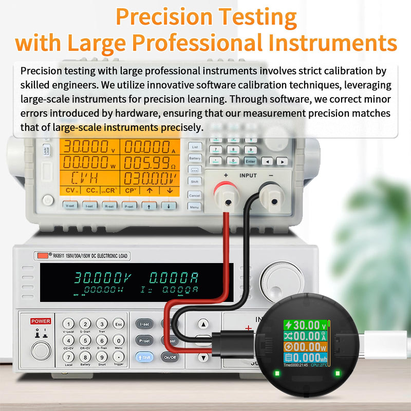 [Australia - AusPower] - USB C Power Meter USB C Tester, USB Multimeter 4.5-50V 0-6A Touch Control Voltage Current Capacity Amp Volt Voltmeter Ammeter Detector Digital Tester for Chargers Power Bank Cable 
