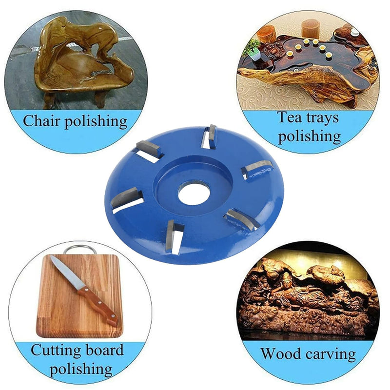 [Australia - AusPower] - Stump Remover, Angle Grinder, Wood Carving Disc, 6 Teeth, Chainsaw, Milling Cutter, Woodworking Knife, Tools, Wood, Turbo Carving Disc, Wood Grinding, Shaping Disc, Sanding Disc (Arc Blade) Arc blade 