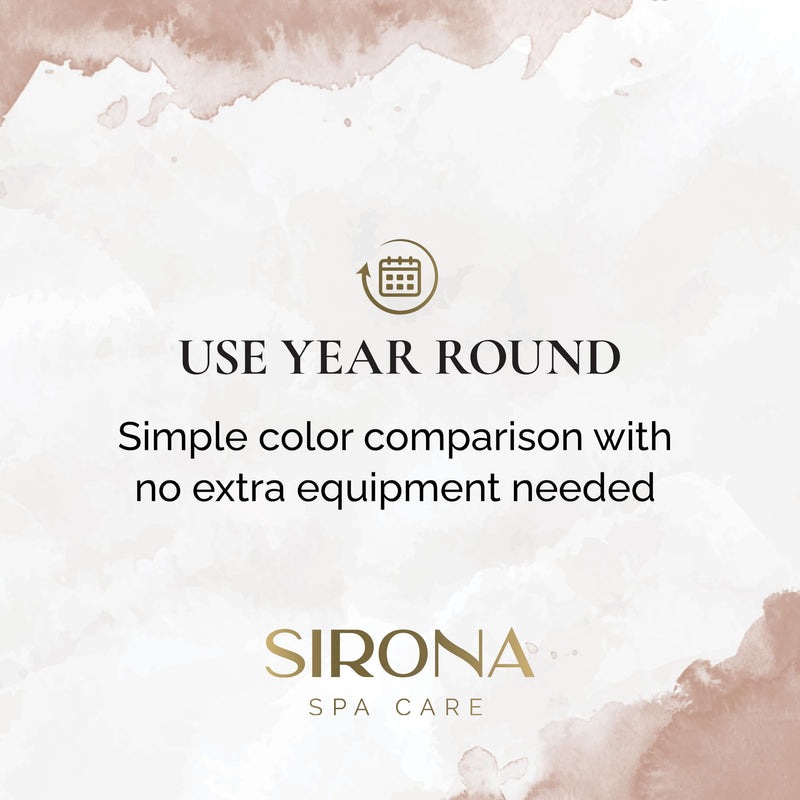 Sirona Spa Care Simply Test Strips – for Use with The Sirona Simply Chlorine-Free & Bromine-Free System for Spas & Hot Tubs, 25-Count Bottle (82120)