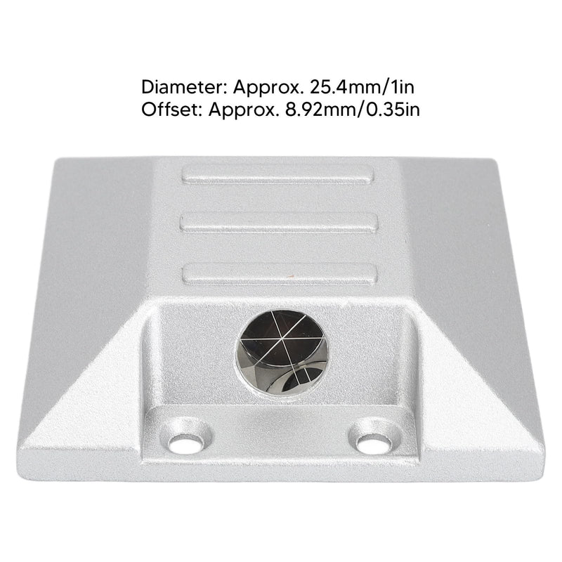 [Australia - AusPower] - Mini 25.4mm Road Surveying Prism, 600m Range, Sturdy Aluminum Alloy, Portable Design for Civil Engineering and Construction Professionals 