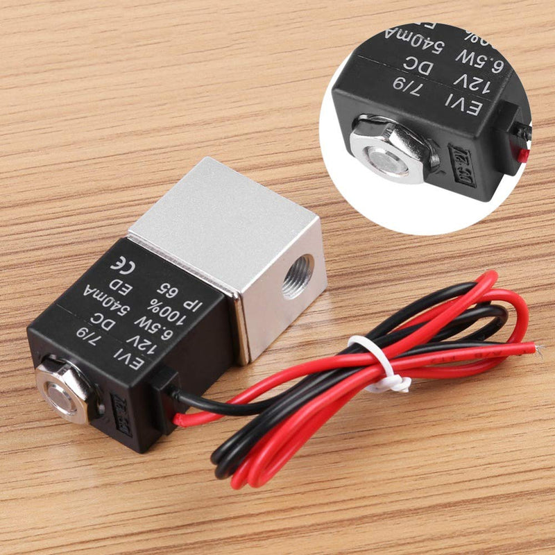 [Australia - AusPower] - Beduan 2 Way Normally Closed DC 12V Electric Solenoid Air Valve 1/4" NPT 1/4"NPT 