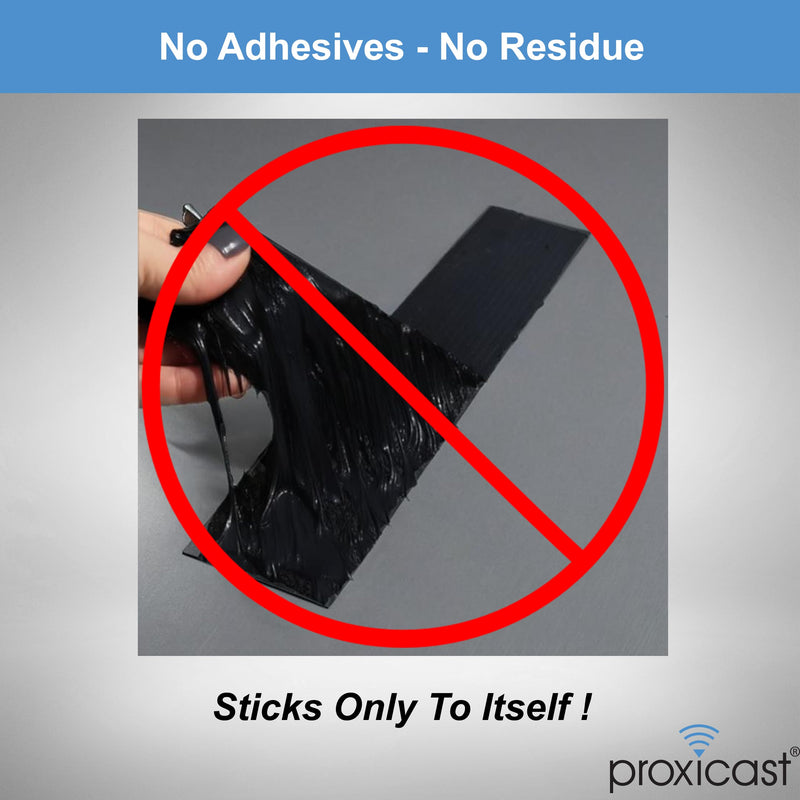 Proxicast Pro-Grade Extra Strong 30mil Weatherproof Self-Fusing Silicone Rubber Sealing Tape For Outdoor Antenna Coax & Electrical Cables, Hose/Pipe Leaks & Emergency Repairs (1.5" x 15' roll) - Clear 1