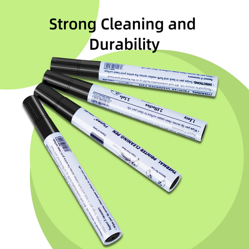 [Australia - AusPower] - Thermal Printer Printhead Cleaning Pen for Thermal Receipt Shipping Label POS Card Printer Cleaner 4pcs 4 