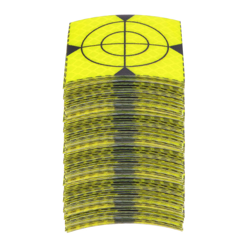 HARFINGTON 100pcs Survey Reflector Sheets 50x50mm Self-Adhesive Reflective Tape Survey Target Mark for Total Stations, Green 100 50mm x 50mm