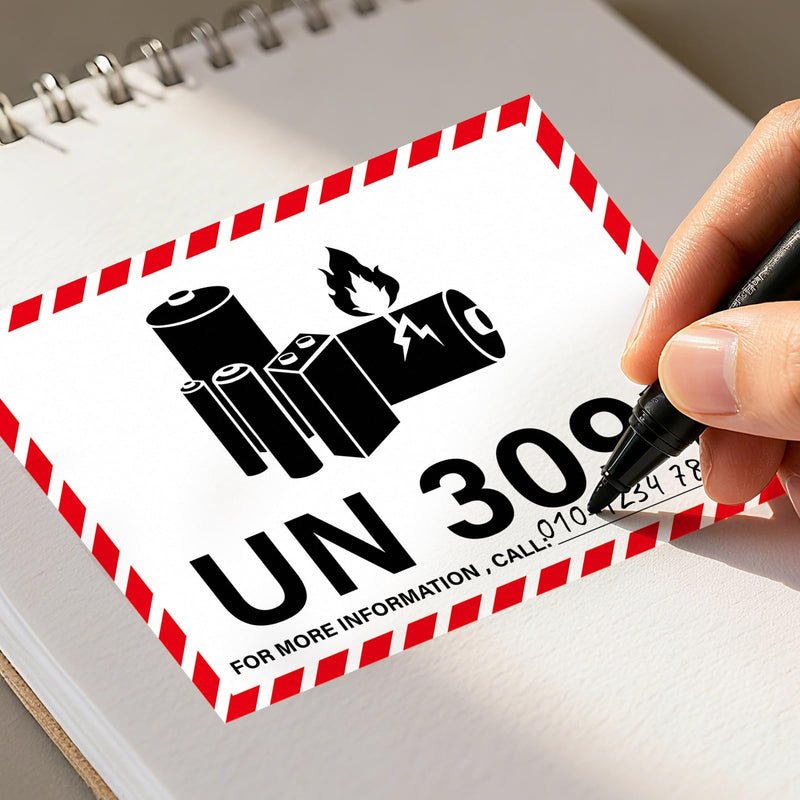 600 PCS UN3091 Lithium Battery Labels 4.25×3.25 Inches Lithium Ion Warning Adhesive Safety Stickers for Shipping