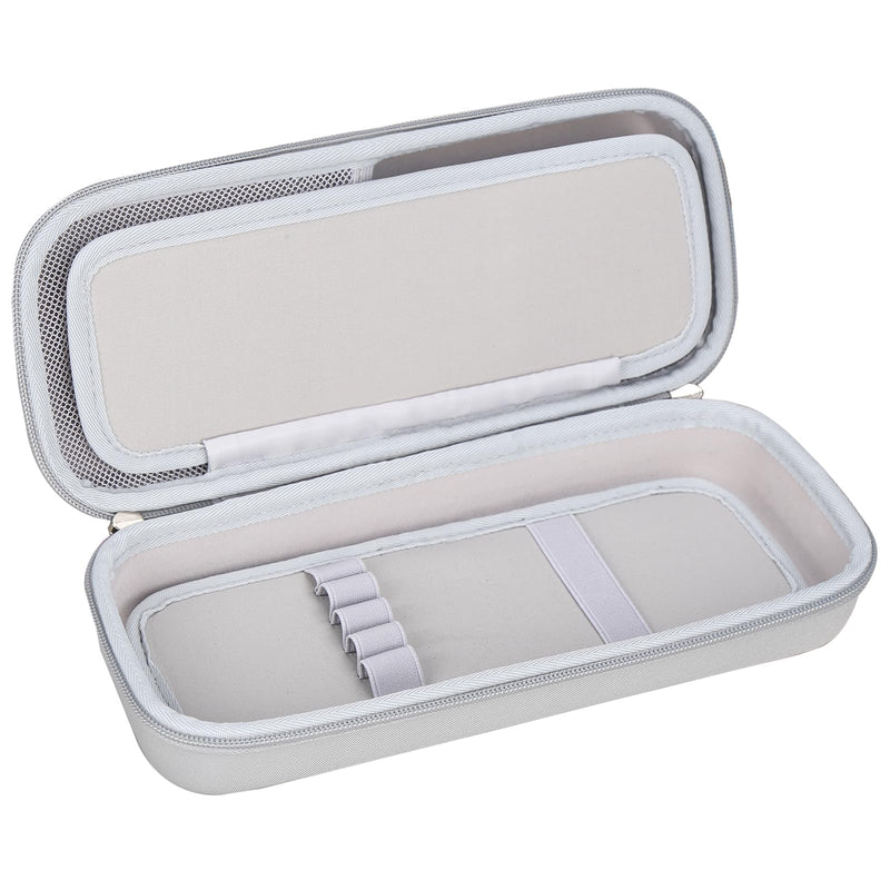 [Australia - AusPower] - Mchoi Stethoscope Case Compatible with 3M Littmann Classic III, Lightweight II S.E, MDF Acoustica Deluxe Stethoscope, Extra Room for Medical Scissors EMT Trauma Shears and Accessories (Grey, Medium) Grey 