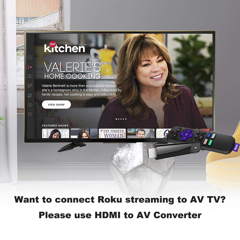 [Australia - AusPower] - HDMI to AV Converter HDMI to RCA Composite Converter Adapter, Support PAL/NTSC, Support 1080P, Compatible with Roku/Fire Sitck/PS4/Xbox/Spectrum Box/Old Sanyo TV/Old LG TV/Old CRT ect. 