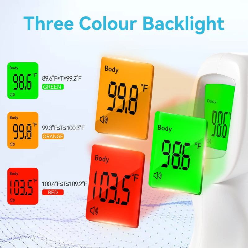 [Australia - AusPower] - [Value Bundle] Berrcom Rechargeable Digital Thermometer AET-F372 & Berrcom Forehead Thermometer for Adults and Kids JXB-178 