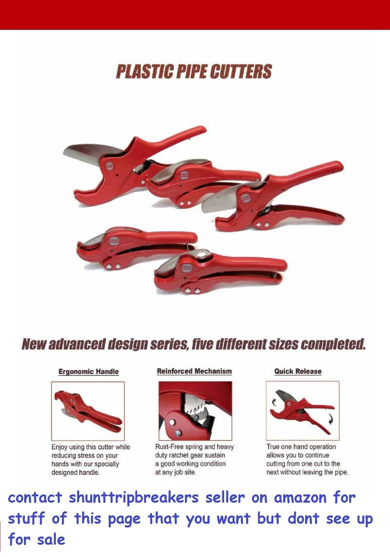 MCC Tools - Ratcheting PVC CPVC Pipe Cutter - 1¼''(up to 1 5/8'') (Plumbing, Irrigation & Automotive)