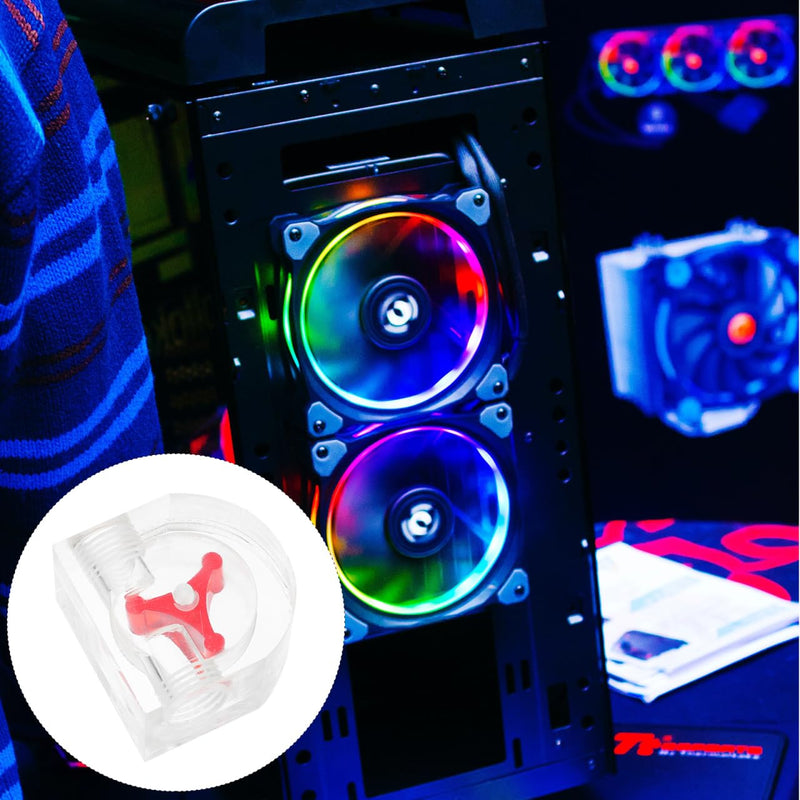 [Australia - AusPower] - MERRYHAPY Flow Indicator: Water Cooling Monitoring Flow Meter with Thread for PC Computer Water Cooling System 