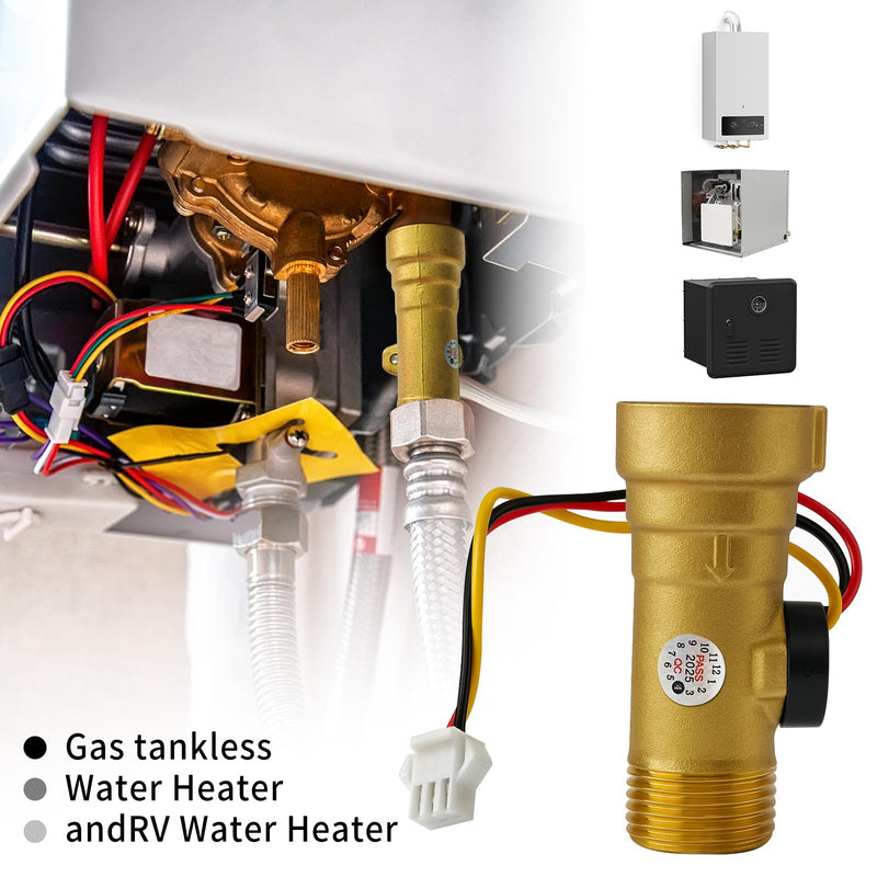 [Australia - AusPower] - 2022107584 Water Flow sensors for Girard RV tankless Water heaters Girard 2GWH-24 GSWH-2 Water heaters and Gas-Fired instantaneous Water heaters and rv Water Meter Replacement Parts 