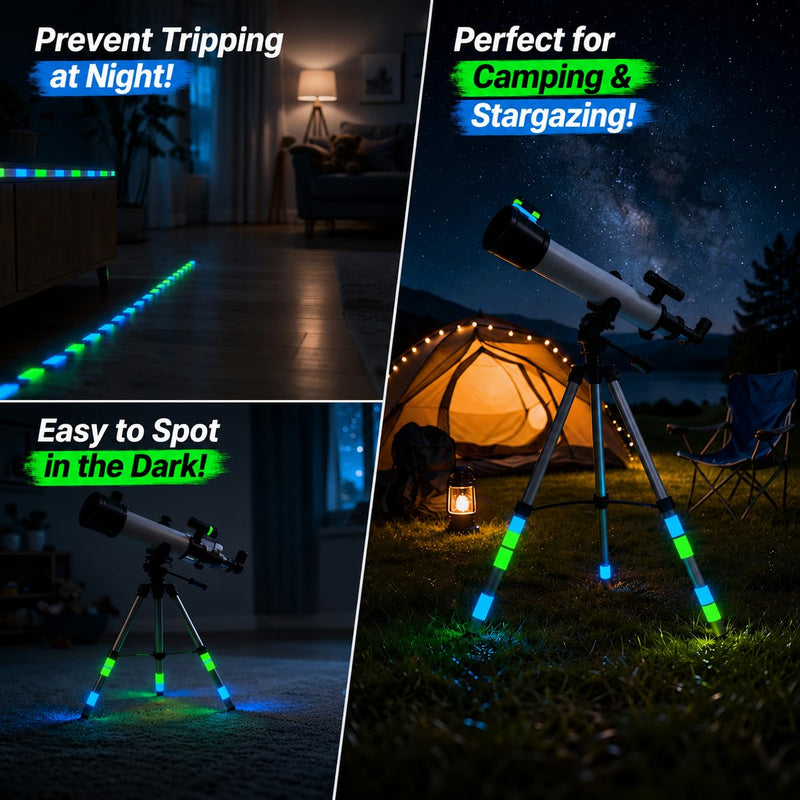 Glow in the Dark Tape 30 FT x 1 Inch, High Bright Luminous Tape for Safety and Decoration, Photoluminescent Glow Tape for Stair Edge, Halloween, Party Decorations, Green 1 Inch x 30 FT