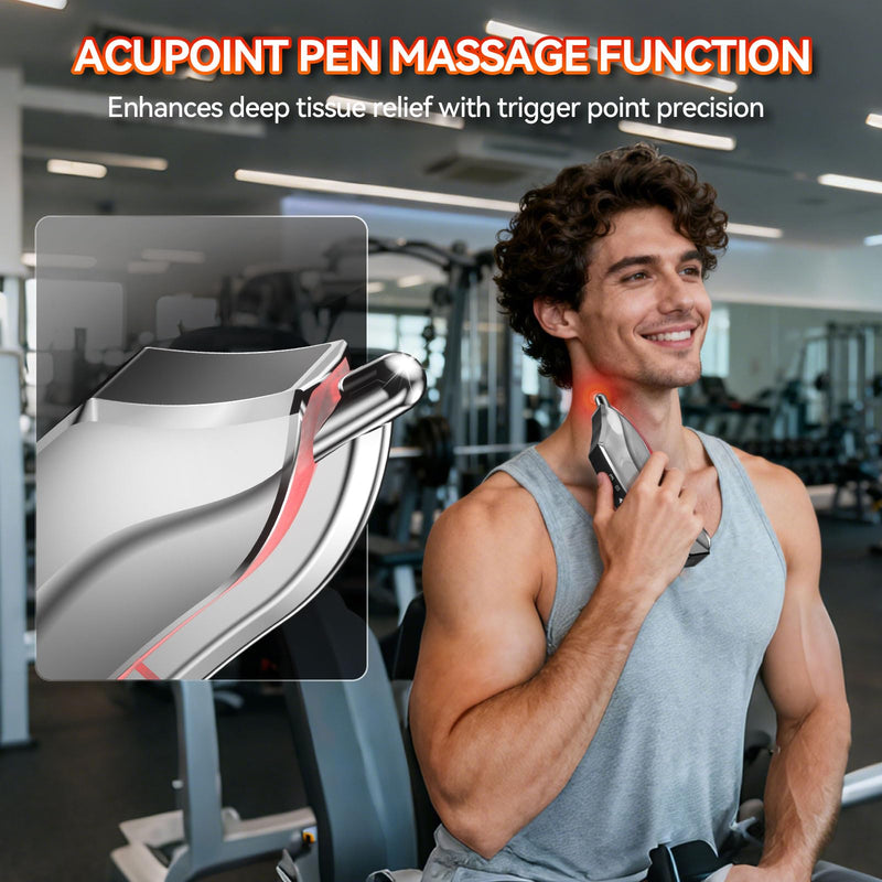 [Australia - AusPower] - Muscle Scraper Tool,Electric Fascial Knife for Deep Tissue Massage - 4 Modes 3 Heating 3 Vibration,Electric Gua Sha,Myofascial Release Tool for Whole Body 