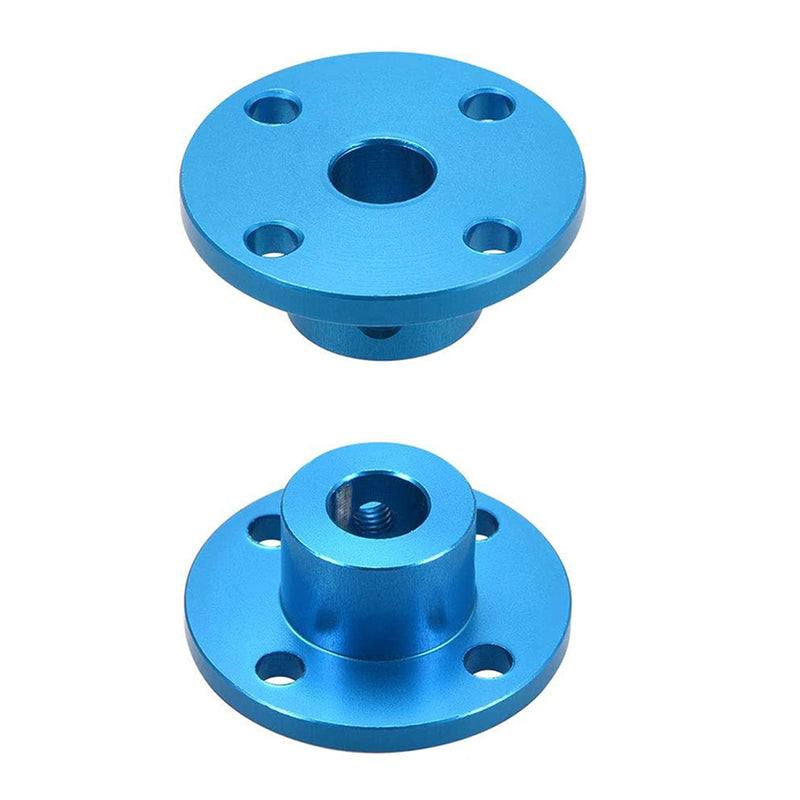 [Australia - AusPower] - 4Pcs 8mm Aluminum Alloy Rigid Flange Coupling Motor Guide Shaft Coupler for DIY Motor Connector 4 