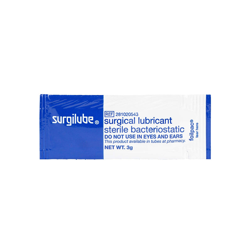 [Australia - AusPower] - Surgilube Lubricating Jelly-FoilPac - 144 Packets/Box Packets Surgical Lubricant Sterile Bacteriostatic Jelly (3g FoilPac Box of 144 Packets),1 Box 1 Box 