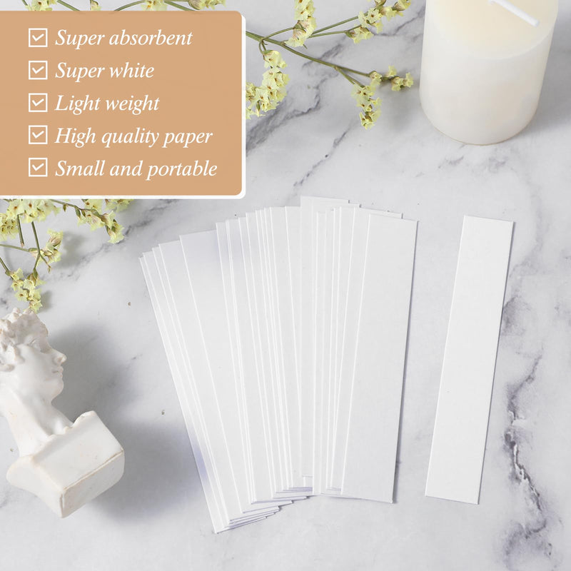 [Australia - AusPower] - Bewudy Pack of 200 Test Paper Perfume Test Strips, Disposable Perfume Tester Strips, Fragrance Tester Paper, Rectangular Aromatherapy Fragrance Tester Paper for Testing Fragrances, Essential Oils (9 x 9 x 1,5 cm 