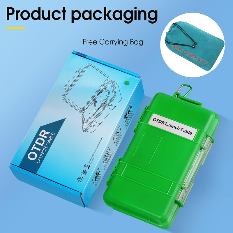 [Australia - AusPower] - OTDR SCUPC-SCAPC 1KM Fiber Optic Transmission Launch Cable Box Fiber Optic Testing Extension line Transmission Cable Ring Test Tools OTDR Dead Zone Eliminator Test Tool 