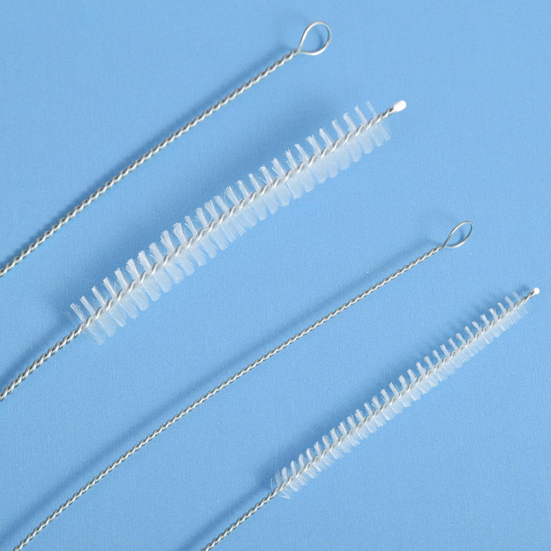 [Australia - AusPower] - Gjinxi Pack of 4 Hose Brush, 100 cm, Extra Long Cleaning Brush, Nylon Milk Tube Brush, Thin Bottle Brush, Tube Brush for Straw Pipe, Hose, Bottles, Fridge Drain Straw Brush White 39.37 inch/100 cm 