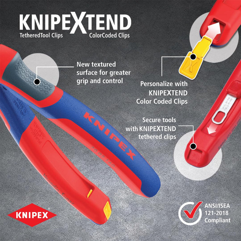 KNIPEX Tools - High Leverage Combination Pliers, Multi-Component (202200), 8 inches