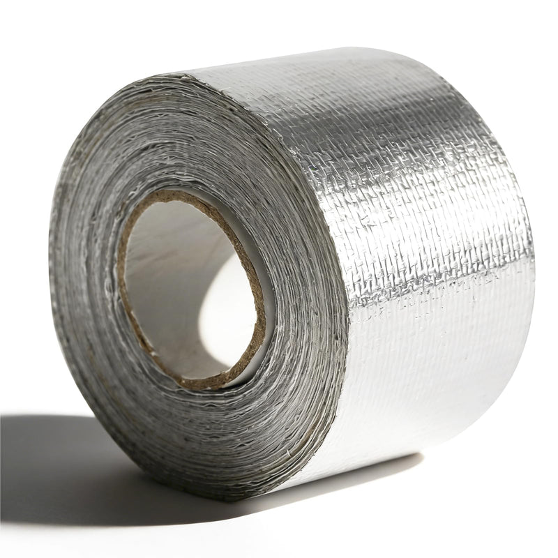 Self-Adhesive Heat Reflective High Temperature Tape - Fiberglass Heat Shielding Foil Tape (1.5 Inch 14.76FT)