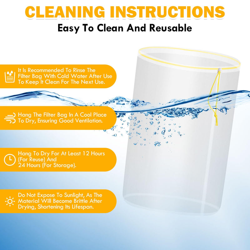 4 Bags All Mesh Bubble Bag, Bubble Bag 20 L 5 Gallon | For bag essence extraction bag kit, bubble bag with press strainer and carry bag, for herb extraction and production