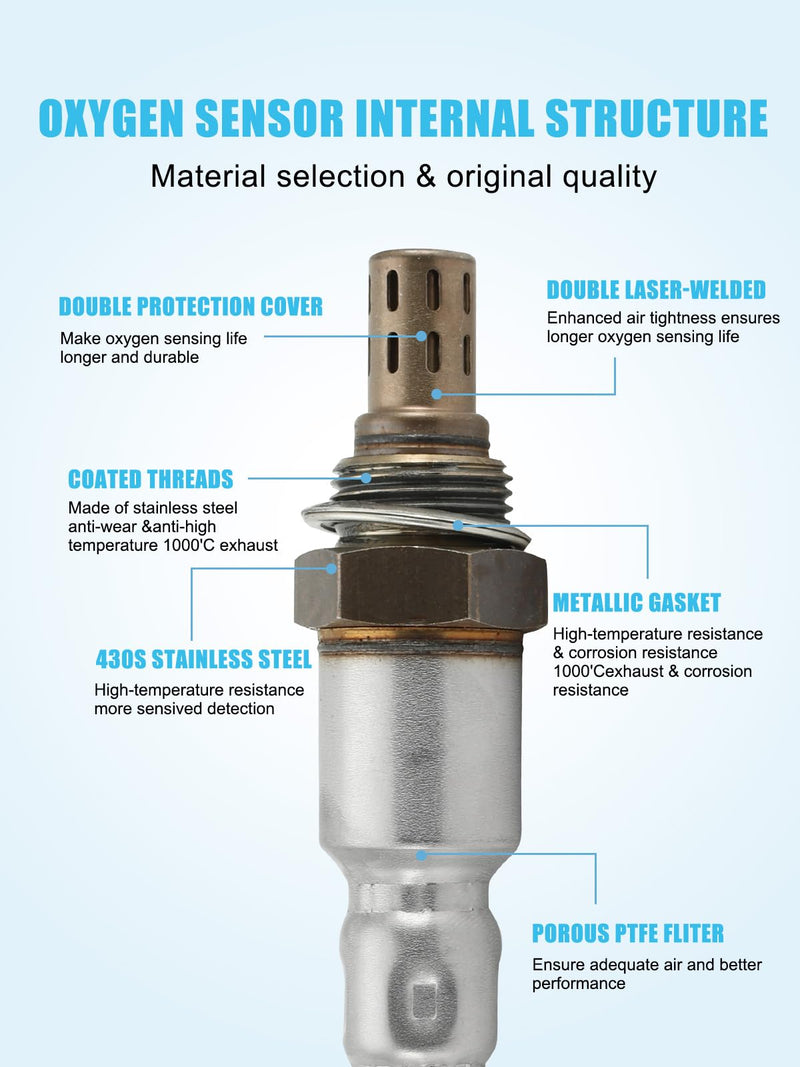 [Australia - AusPower] - TAUTOY 2PCS 234-9062 234-4359 O2 Oxygen Sensor Upstream and Downstream (2.4L L4) for Honda CRV 2007 2008 2009,36531-RZA-013,36532-RZA-004 