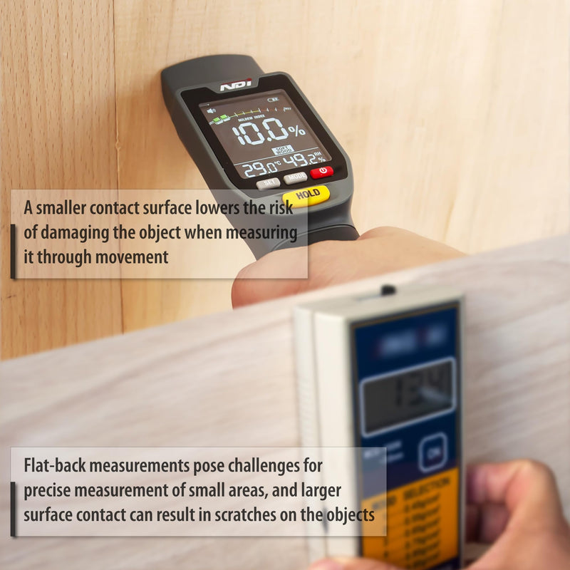 [Australia - AusPower] - NDI 6 in 1 Non-invasive Moisture Meter Pinless Humidity Sensor Drywall/Gypsum Board/Cement Board/Cork/Hardwood/Mildew Index 