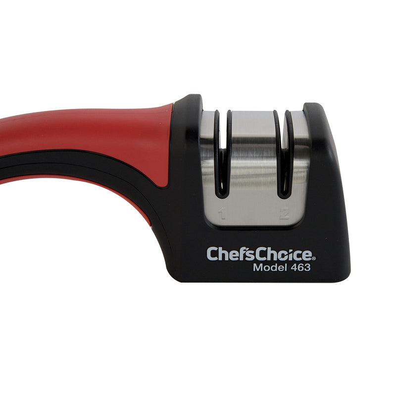 [Australia - AusPower] - Chef'sChoice 463 Pronto Hone for 15-Degree Serrated and Straight Knives Diamond Abrasives Fast Sharpening, 2-Stage, Black 