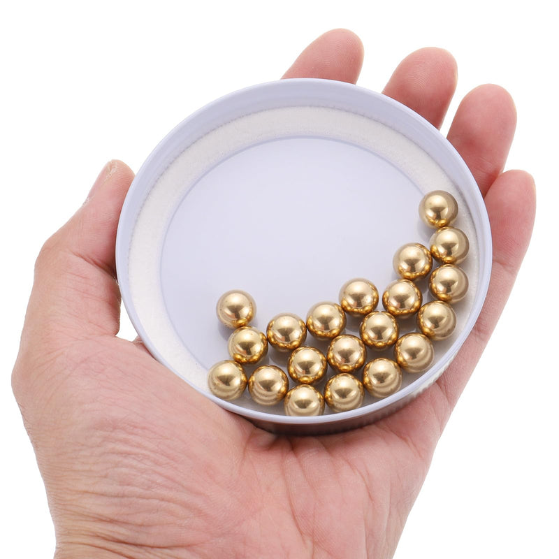 [Australia - AusPower] - uxcell 40pcs Precision Solid Brass Bearing Balls 10mm Industrial Brass Ball Spheres for Machinery, Automotive, and DIY 40 
