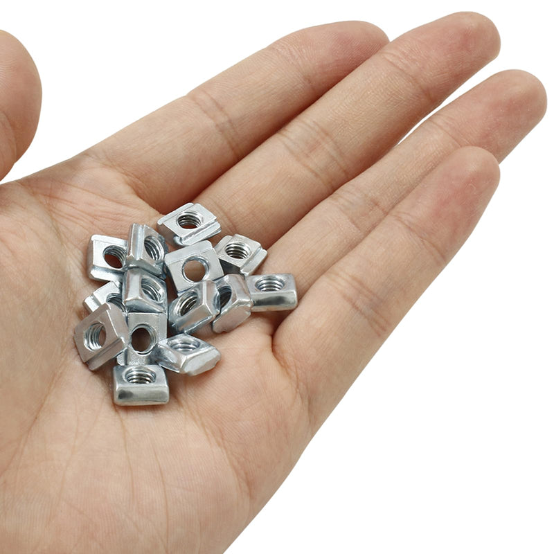 [Australia - AusPower] - 50Pcs 2020 Series Sliding T Nuts Carbon Steel,M5 T Slot Nut Hammer Head,M3 T Sliding Nuts Fastener Nut Assortment for Aluminum Profile,3D Printer,CNC Router 50 20S-M5 