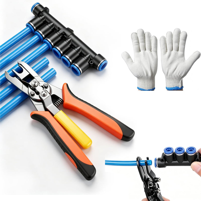 Connecting Pliers Pneumatic Connector Separator Pliers Compatible with 6/8 mm | Hose connector disassembly pliers for air push quick couplings energy-saving lever structure ideal for tight spaces