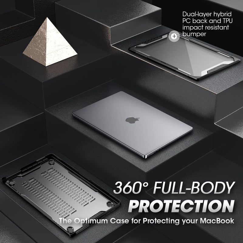 [Australia - AusPower] - SUPCASE Unicorn Beetle Case for MacBook Pro 14 Inch M3 / M3 Pro / M3 Max (2023) & M2 Pro / M2 Max A2779 (2023) & M1 Pro / M1 Max A2442 (2021), Hard Shell Protective Cover for MacBook Pro 14" (Black) Black 