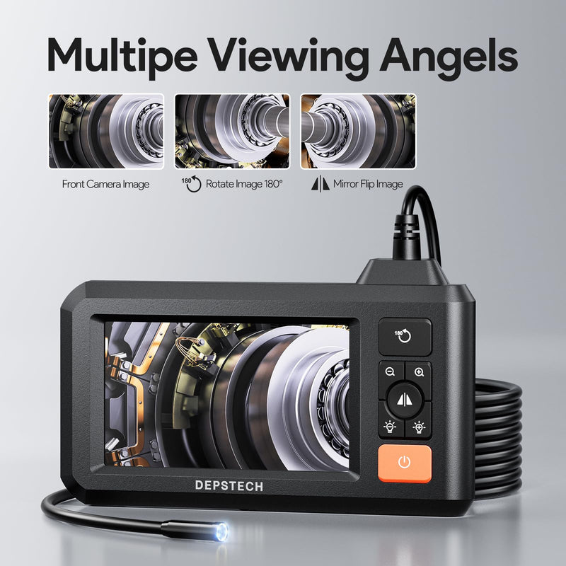 [Australia - AusPower] - Industrial Borescope with DEPSTECH Bluart 3.0 Tech, HD Digital Endoscope Camera Light, IP67 Waterproof Sewer Inspection Camera,16.5FT Semi-Rigid Drain Snake Cable,Cool Gadget Gift,Mechanic Tools(4.3) 