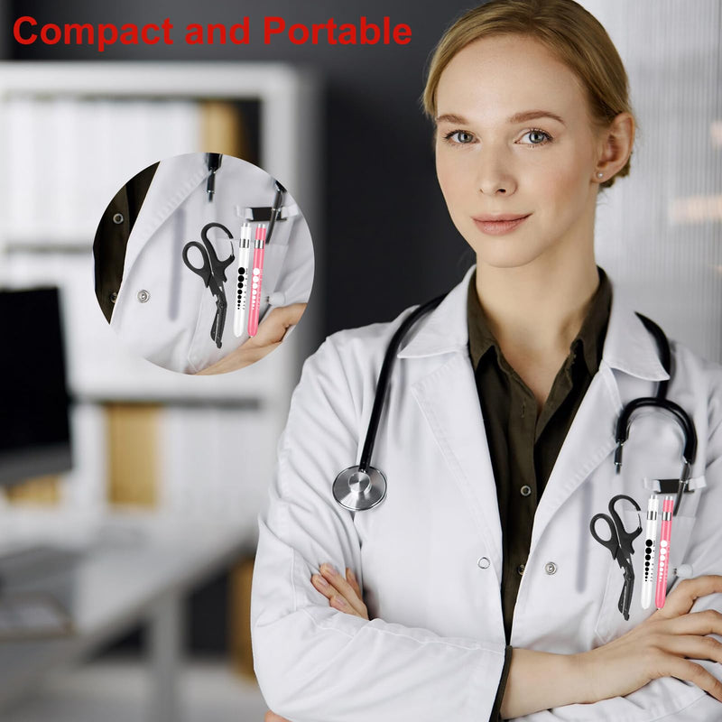 [Australia - AusPower] - Upgarded Stethoscope Case Stethoscope Carry Case Compatible for 3M Littmann Classic III and Nurse Scissors and Pen Light Set Trauma Shears Pen Lights for Nurses Bandage Scissors with Carabiner 