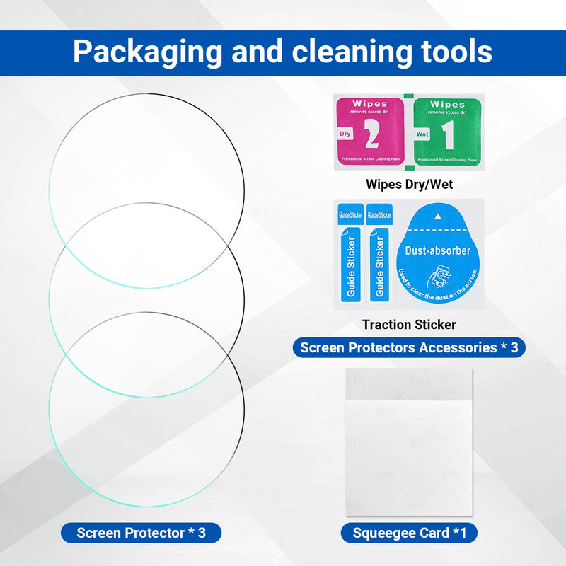 [Australia - AusPower] - 3-Pack Tempered Glass Screen Protector for EKO CORE 500™ Digital Stethoscope Accessories | Anti-Scratch + Anti-Fingerprint + Bubble-Free | High Clarity & Easy Install 