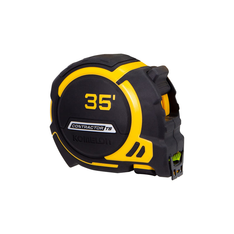 Komelon 35-Ft Contractor TS Wide blade Tape Measure with Backside Printing, Manual Lock, Long Standout (93435) 3.7 m WIDEBLADE - 35FT