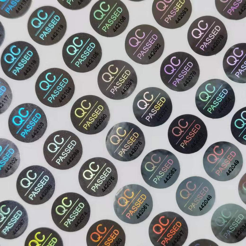 1700pcs 0.39 inch QC Passed Tamper Proof Stickers Silver High Security Tamper Evident Warranty Void Hologram Labels w/Unique Sequential Serial Numbering Silve 1700pcs