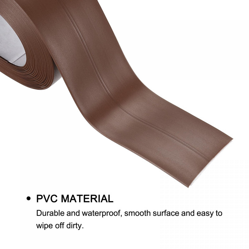 [Australia - AusPower] - uxcell Waterproof Seal Caulk Strip Tape Self Adhesive 1.5"W x 10.5'L PVC Sealing Tape for Kitchen Bathroom Brown 