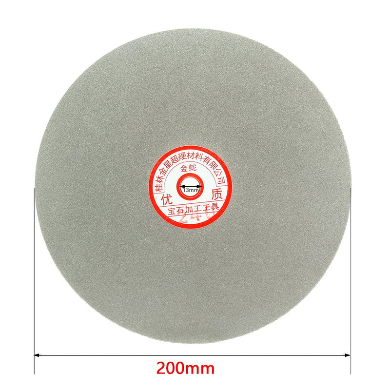 [Australia - AusPower] - sourcingmap 200mm 8-inch Grit 240 Diamond Coated Flat Lap Disk Wheel Grinding Sanding Disc 240 Grit 