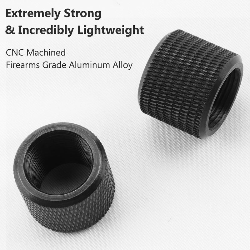 [Australia - AusPower] - 1/2 x 28 Thread Protector, Steel Thread Adapters for .22LR .223 & 5.56 (2 Pack) (1/2x28) 1/2x28 