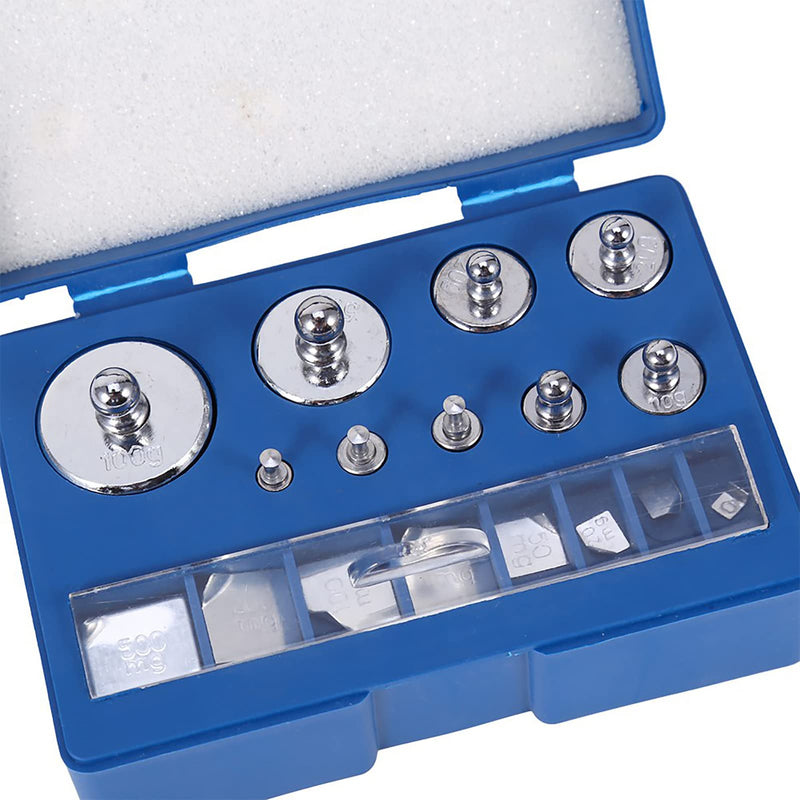 [Australia - AusPower] - Calibration Weight Kit Set, 17 Pieces 211.1 g 10 mg 100 g Calibration Weights Set with Calibration Weight Tweezers, for Digital Jewellery Scales, Laboratory Study Weights 