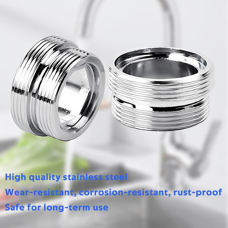[Australia - AusPower] - Oiieco Tap Adapter M20 to M22, Male Thread Tap Adapter for Water Purifier, Metal Adapter for Water Filter Kitchen Faucets, Pack of 2 