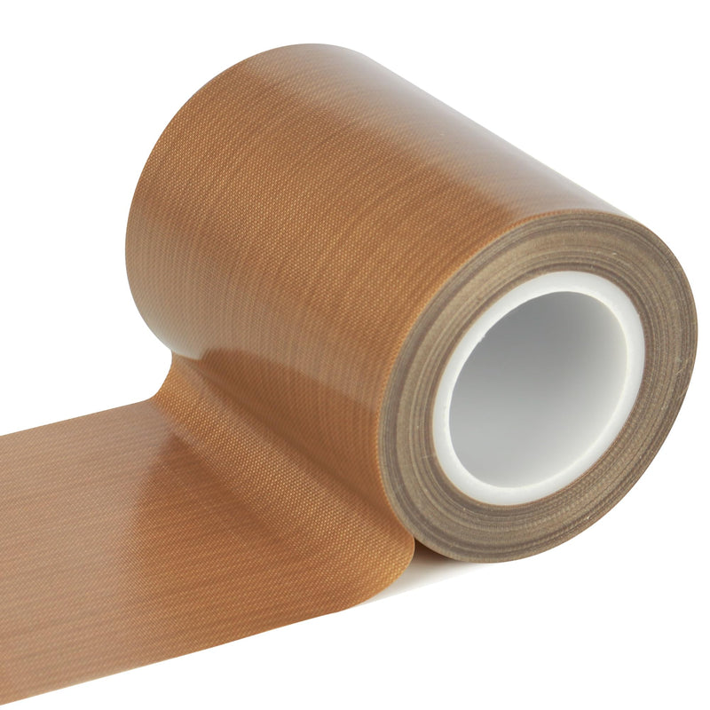 3 Inch PTFE Teflon Tape, 33 FT x 0.18mm Thick, Wide High Temp Non-Stick Fiberglass Adhesive Tape for Heat Press, Conveyor, Industrial Surface Protection & Sealer Use 3-inch x 33 Feet