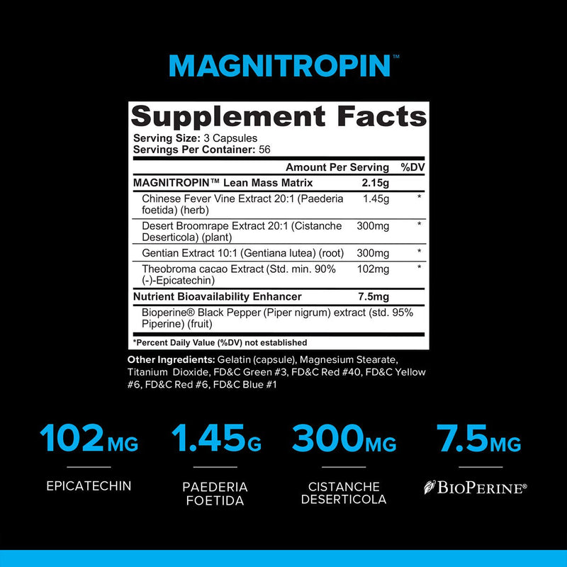 [Australia - AusPower] - MYOKEM – Magnitropin – Advanced Lean Muscle Complex – Increase Strength, Muscle Mass, Growth, Recovery and Nutrient Absorption – 168 Capsules 