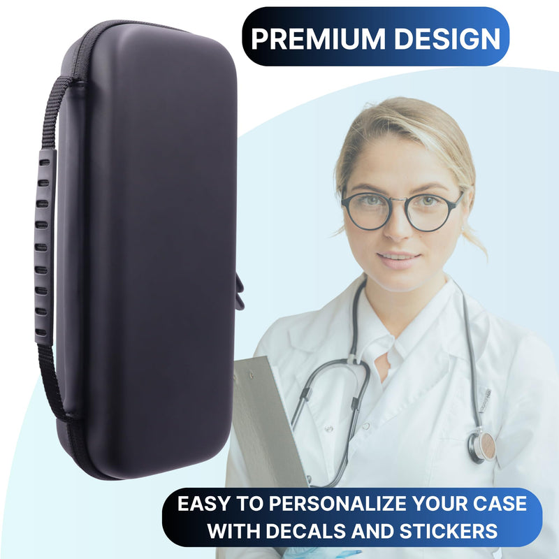 [Australia - AusPower] - Stethoscope Case for 3M Littmann Classic III, MDF Acoustica Deluxe Stethoscopes Travel Storage for EMT Trauma Shear Badges Penlights Extra Pocket for Doctor & Nurse Accessories (Galaxy Black) Galaxy Black 