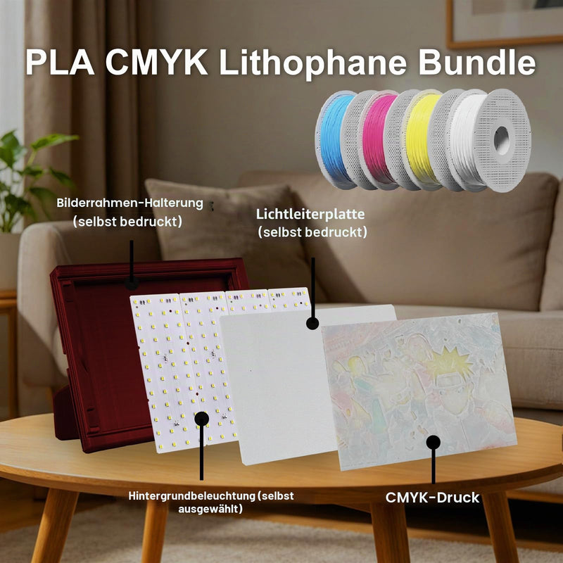 Lithophane LED Backlight Board Kit KC009 KC010.96x144 mm 192x144 mm For Bambu Lab H2C/P2S/A1, LED Light Panels Backlights, USB 3D Printing Photo Light Box Pack of 2 2 Pcs Lithophane