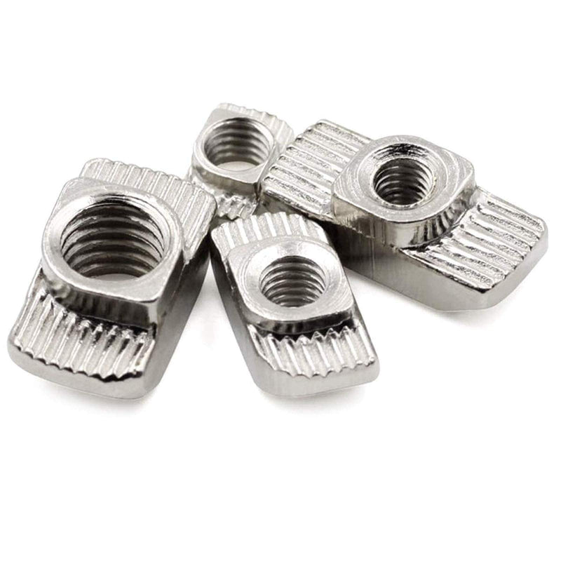 [Australia - AusPower] - 50pcs 4040 Series M6 Thread T Nuts Hammer Head Fastener Nut Sliding T-Nut,Nickel Plated Carbon Steel Nut for 40 Series Aluminum Extrusion Profile T Slot 8mm (4040 Series M6) 