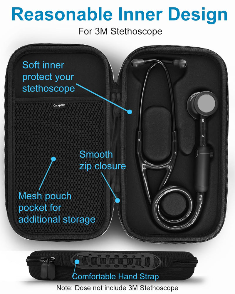 [Australia - AusPower] - Hard Stethoscope Case for 3M Littmann CORE Digital Stethoscope, Compact & Portable Protective Carry Case 