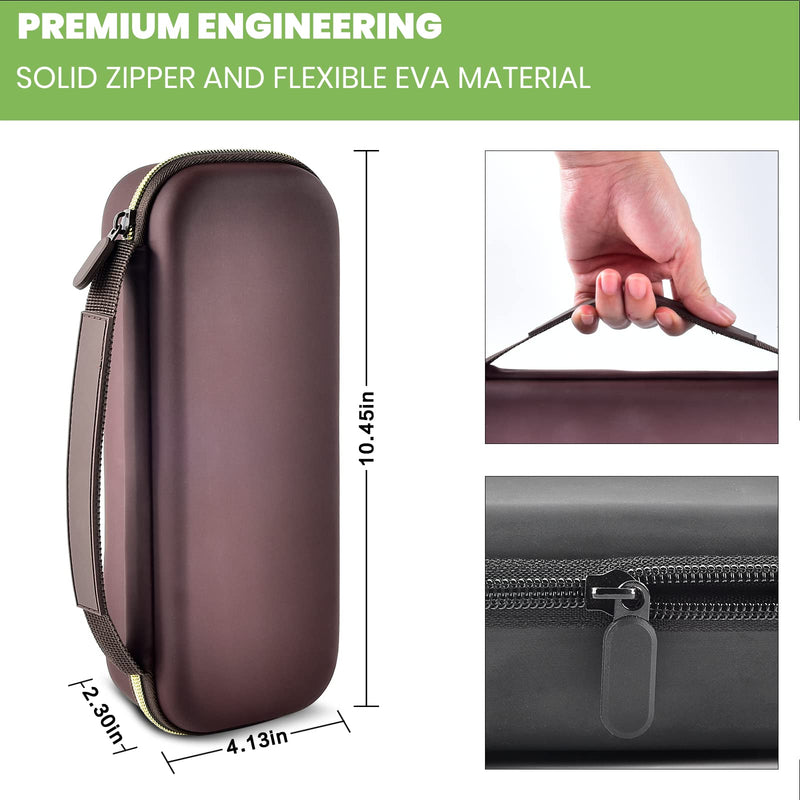 [Australia - AusPower] - Stethoscope Case Compatible with 3M Littmann Classic III Monitoring/Lightweight II S.E/Cardiology IV Diagnostic/MDF Acoustica Stethoscopes, Extra Pocket for Doctor & Nurse Accessories (Chocolate) Chocolate 